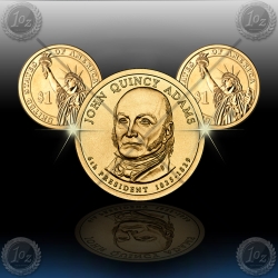 ZDA $1 (President) 2008 P+D "John Quincy Adams"